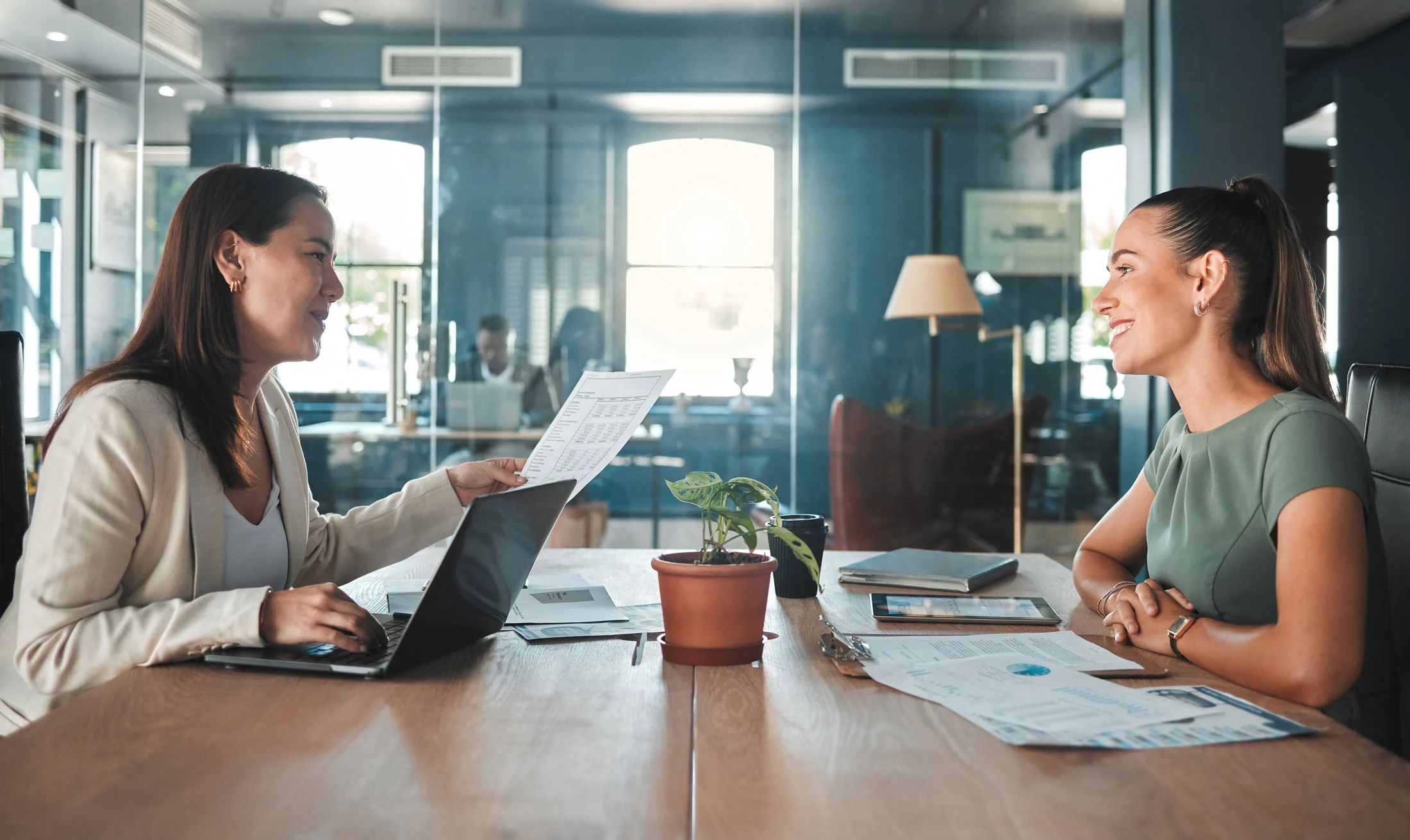For employers consultation scene for recruitment, HR, or career support